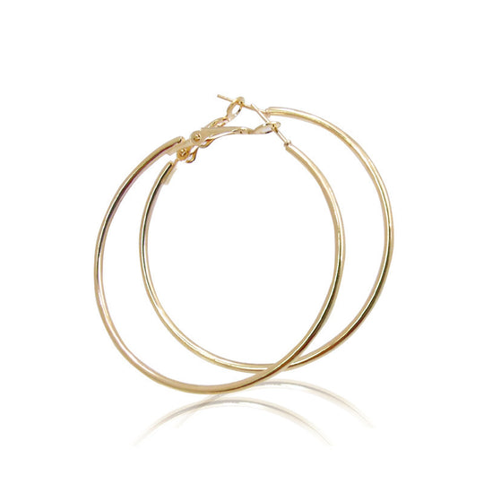 Big Circle Metal Exaggerated Circle Earrings Circle Geometry Earrings