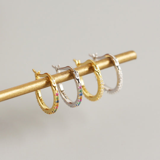 S925 sterling silver color earring ear buckle