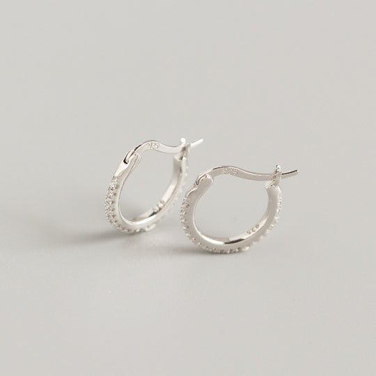 S925 sterling silver color earring ear buckle