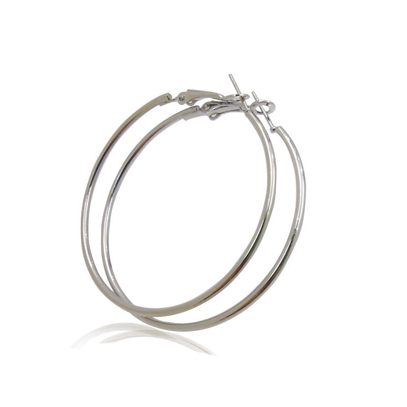 Big Circle Metal Exaggerated Circle Earrings Circle Geometry Earrings