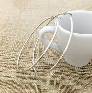 Big Circle Metal Exaggerated Circle Earrings Circle Geometry Earrings