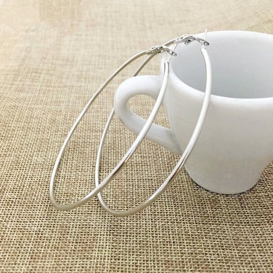 Big Circle Metal Exaggerated Circle Earrings Circle Geometry Earrings