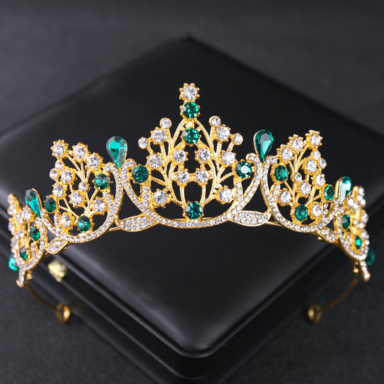 Women's Fashion Vintage Rhinestone Crown Tiara