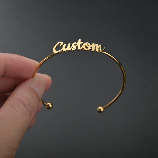 Custom Stainless Steel Personalized Name Bracelet