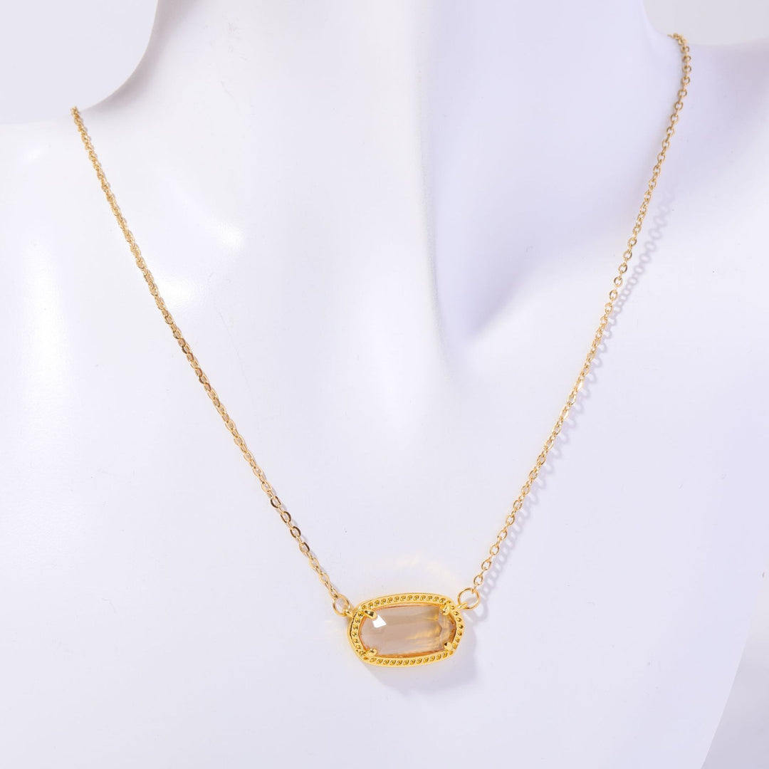 Natural Stone 12 Birthstones Necklace