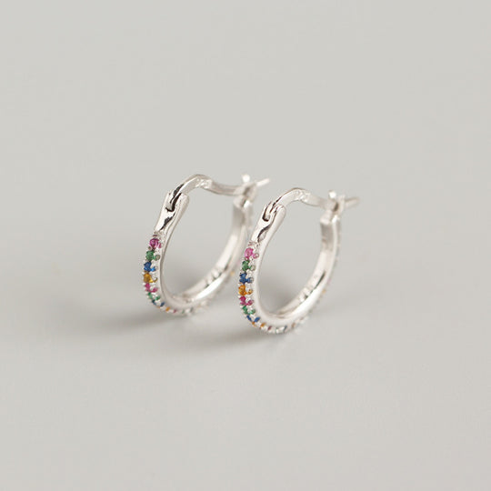 S925 sterling silver color earring ear buckle
