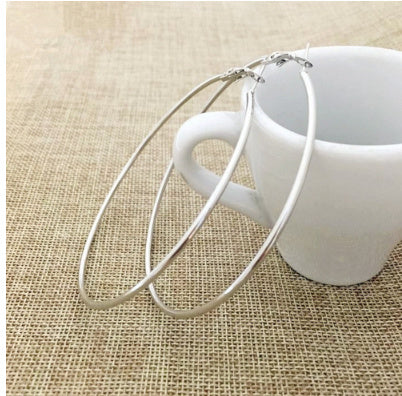 Big Circle Metal Exaggerated Circle Earrings Circle Geometry Earrings