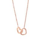Custom Name Necklace Personalized Double Heart Forever Personalized Name Necklace With 2 Names For Women