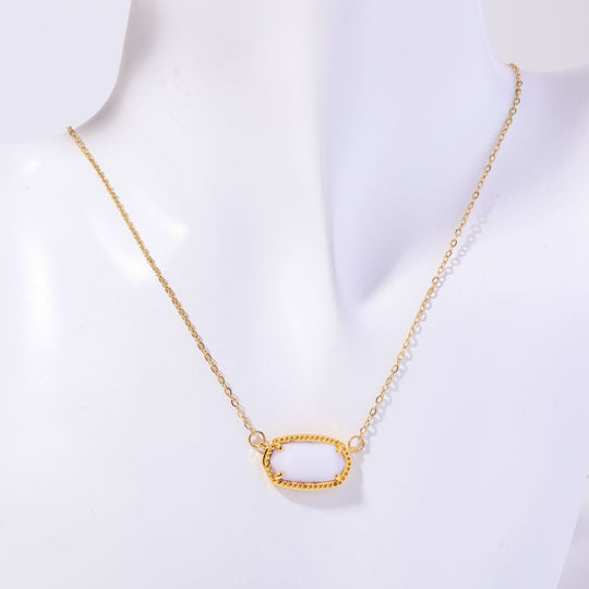 Natural Stone 12 Birthstones Necklace