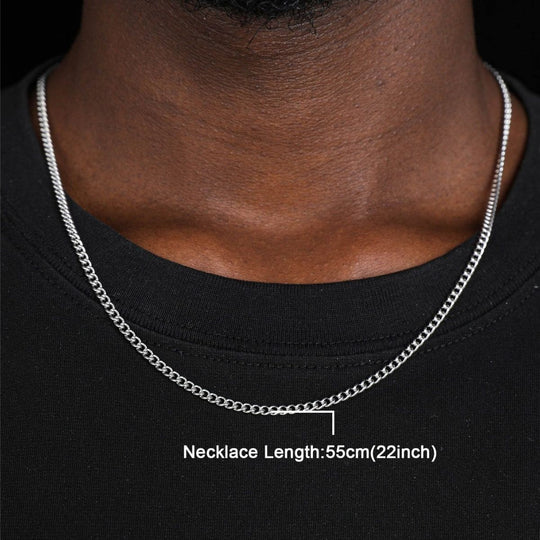 Stainless Steel Cross Pendant Punk Personality Necklace