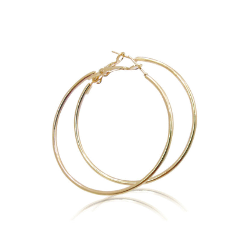 Big Circle Metal Exaggerated Circle Earrings Circle Geometry Earrings
