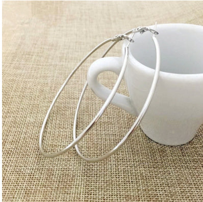 Big Circle Metal Exaggerated Circle Earrings Circle Geometry Earrings